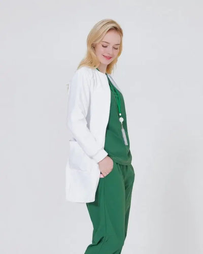 Lab Coat Zip Up Women gamonmedical
