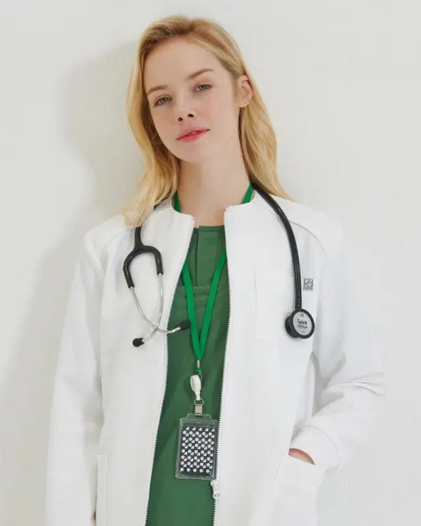 Lab Coat Zip Up Women gamonmedical