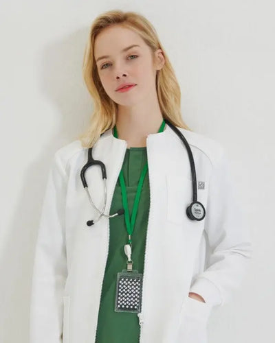 Lab Coat Zip Up Women gamonmedical