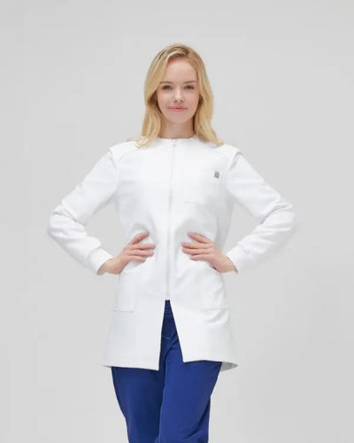 Lab Coat Zip Up Women gamonmedical