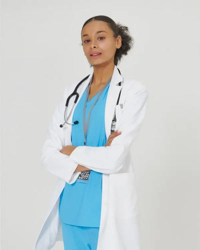 Lap Coat Standing Colar Women gamonmedical